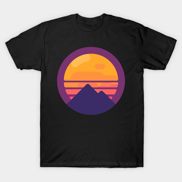 Miami Retro Pyramid - Retrowave T-Shirt by madeforyou